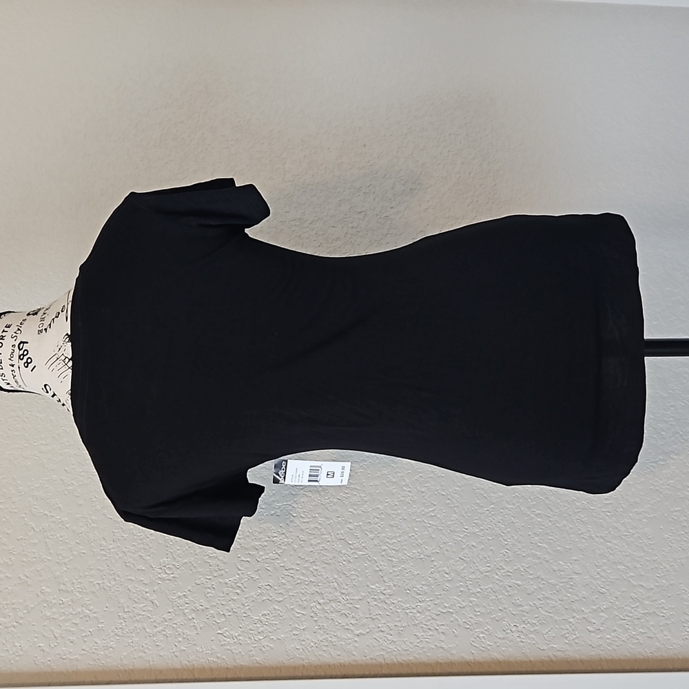 Bebe -Black Pink Drip Fitted Graphic tee - Picture 2 of 3